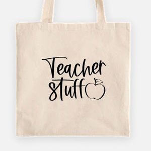 Teacher stuff tote bag
